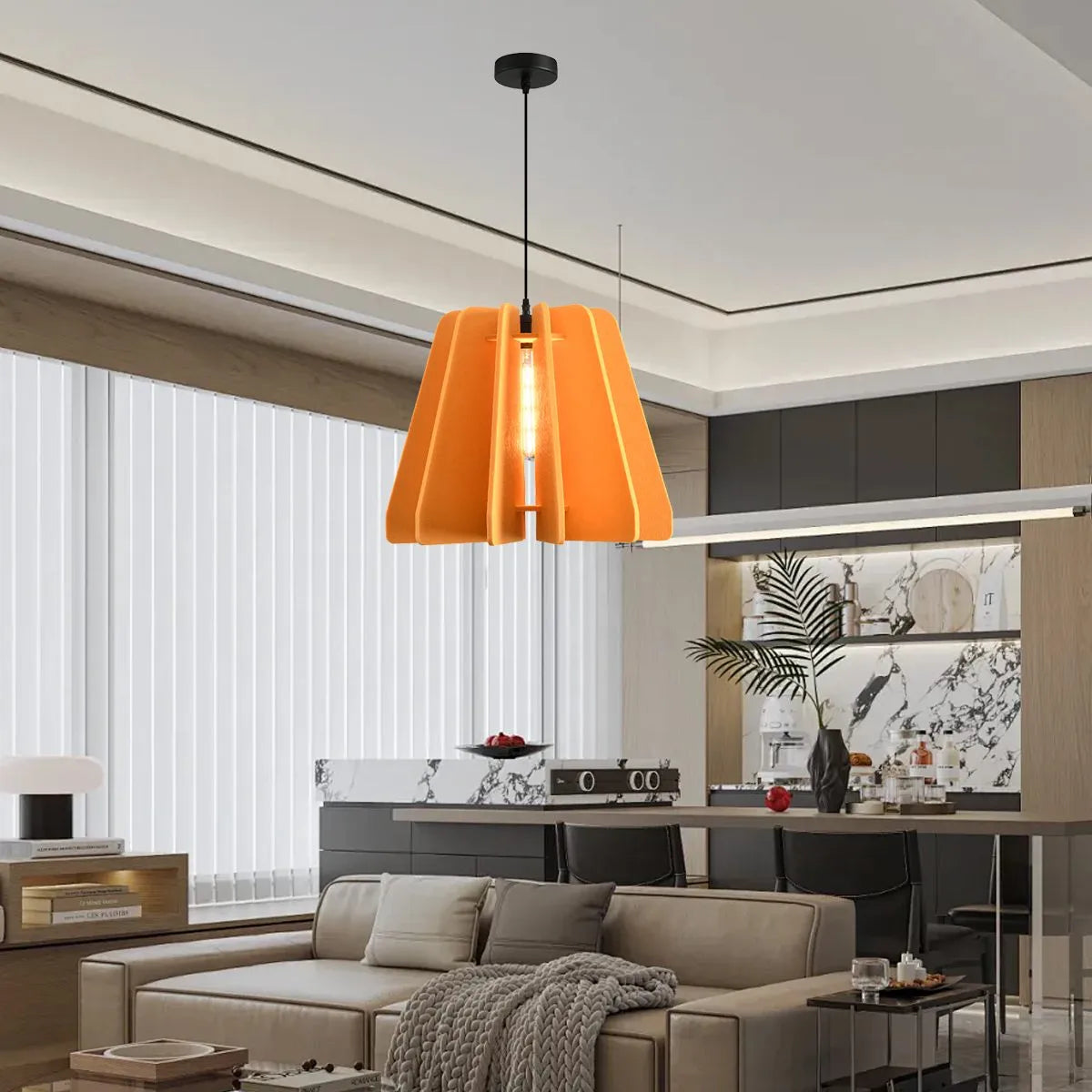 Triangle Piece Acoustic Pendant Light
