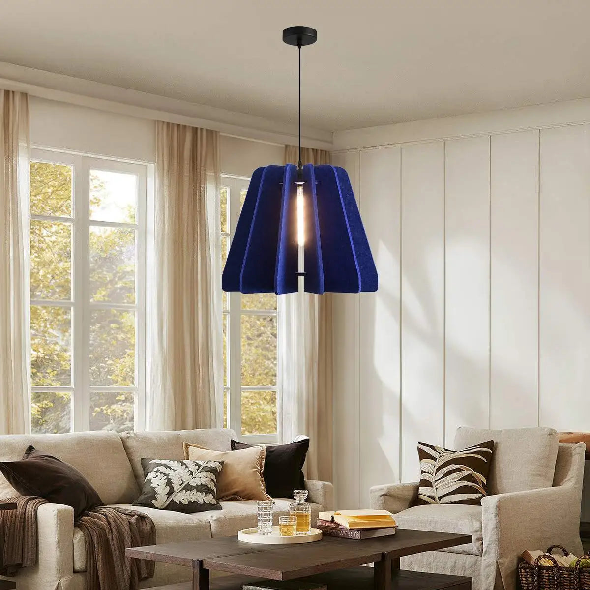 Triangle Piece Acoustic Pendant Light