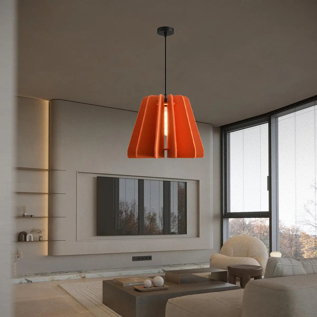 Triangle Piece Acoustic Pendant Light