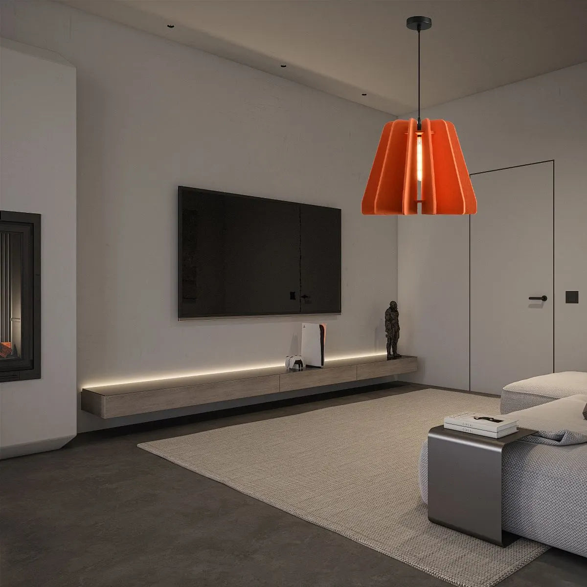 Triangle Piece Acoustic Pendant Light