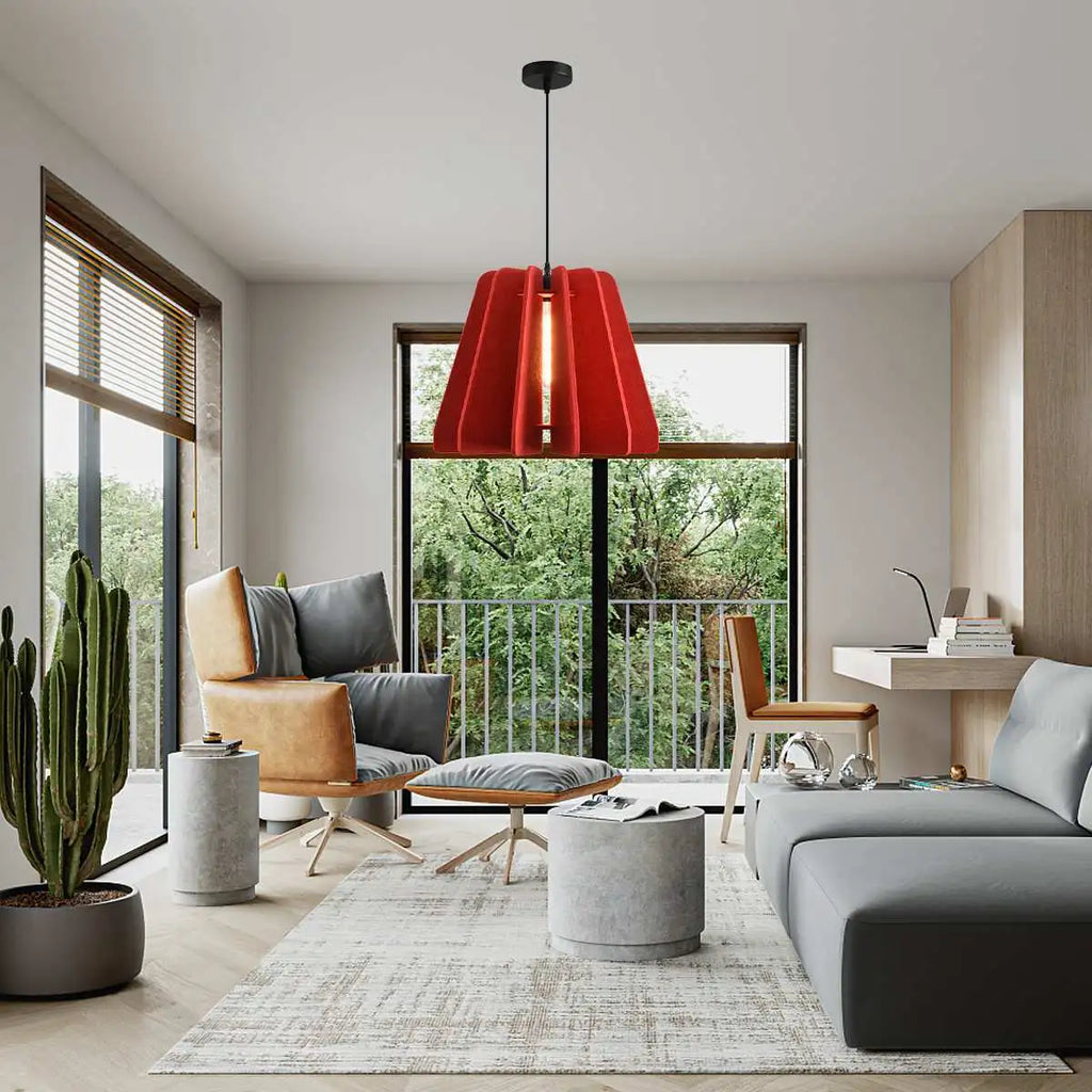 Triangle Piece Acoustic Pendant Light