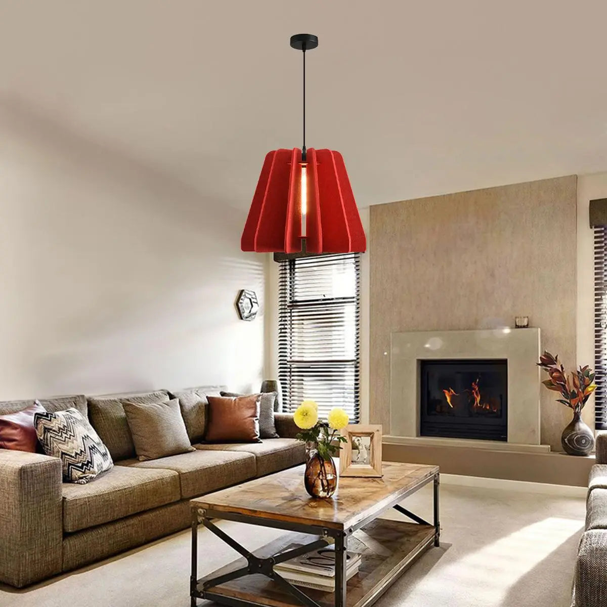 Triangle Piece Acoustic Pendant Light