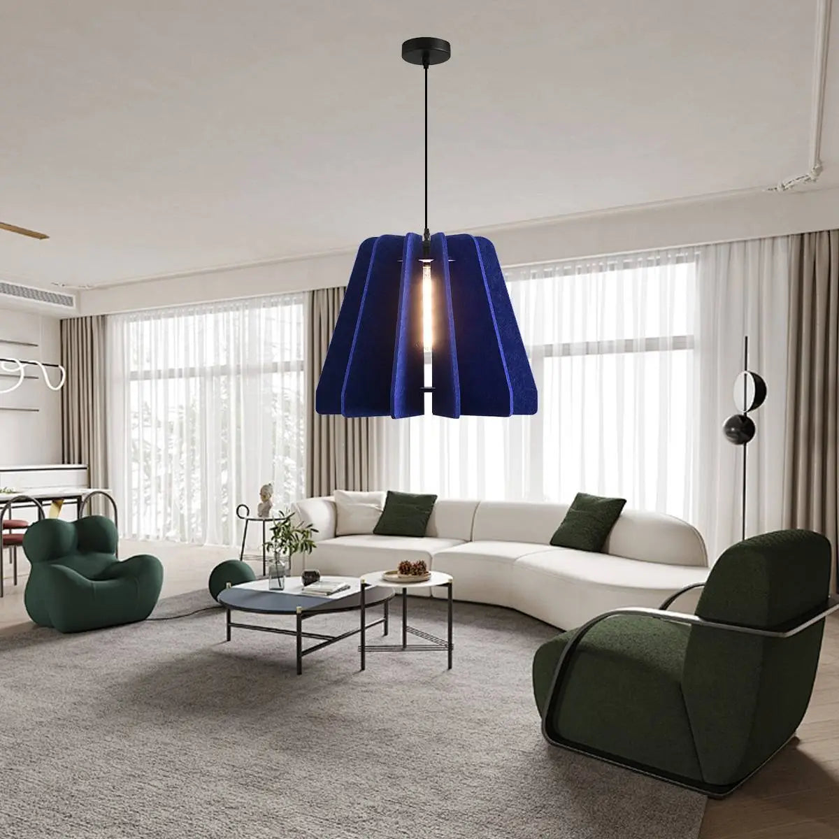 Triangle Piece Acoustic Pendant Light