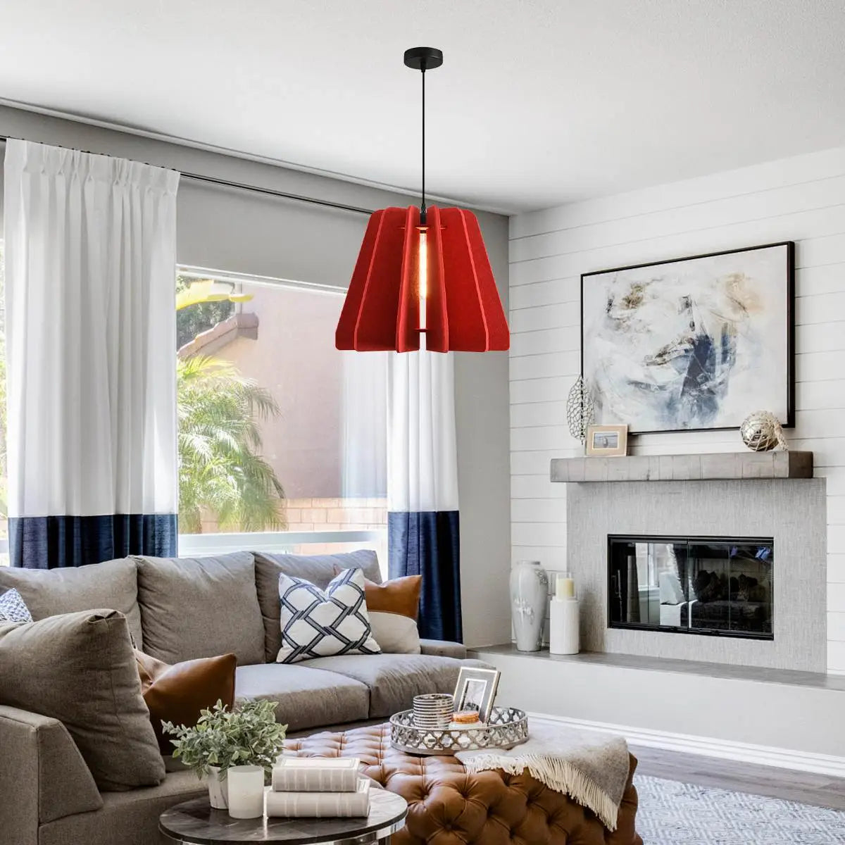 Triangle Piece Acoustic Pendant Light