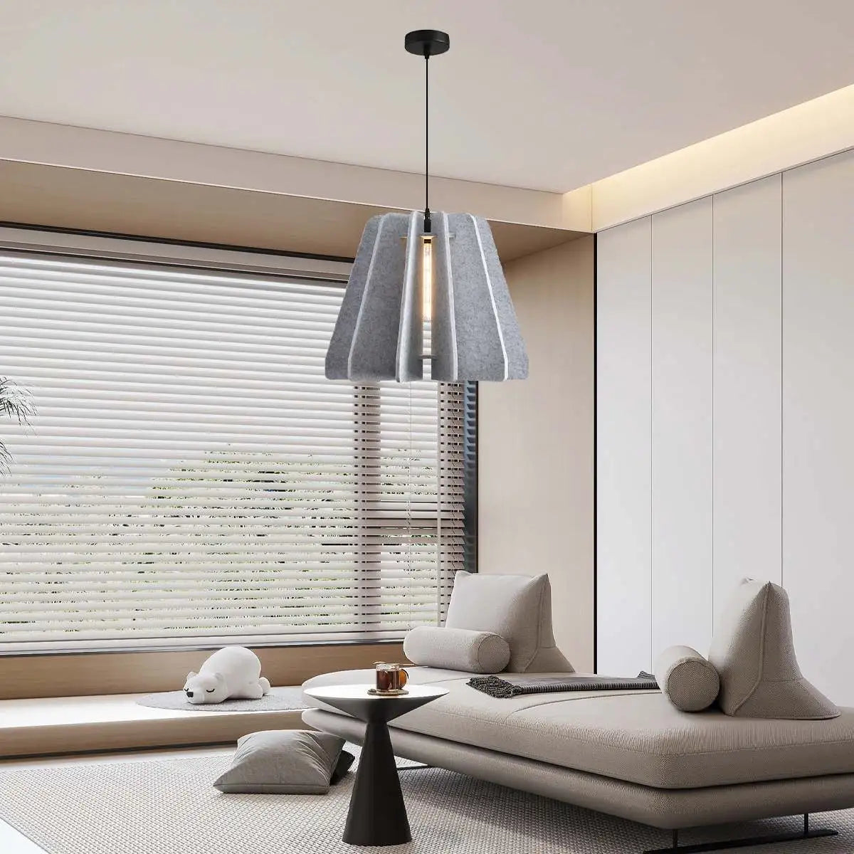 Triangle Piece Acoustic Pendant Light