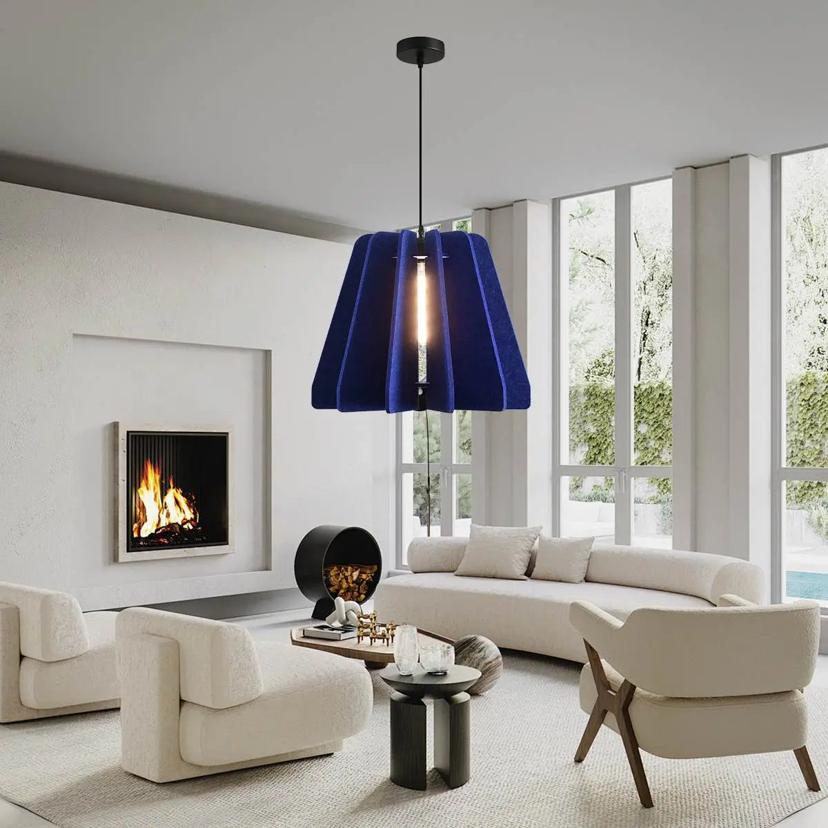 Triangle Piece Acoustic Pendant Light
