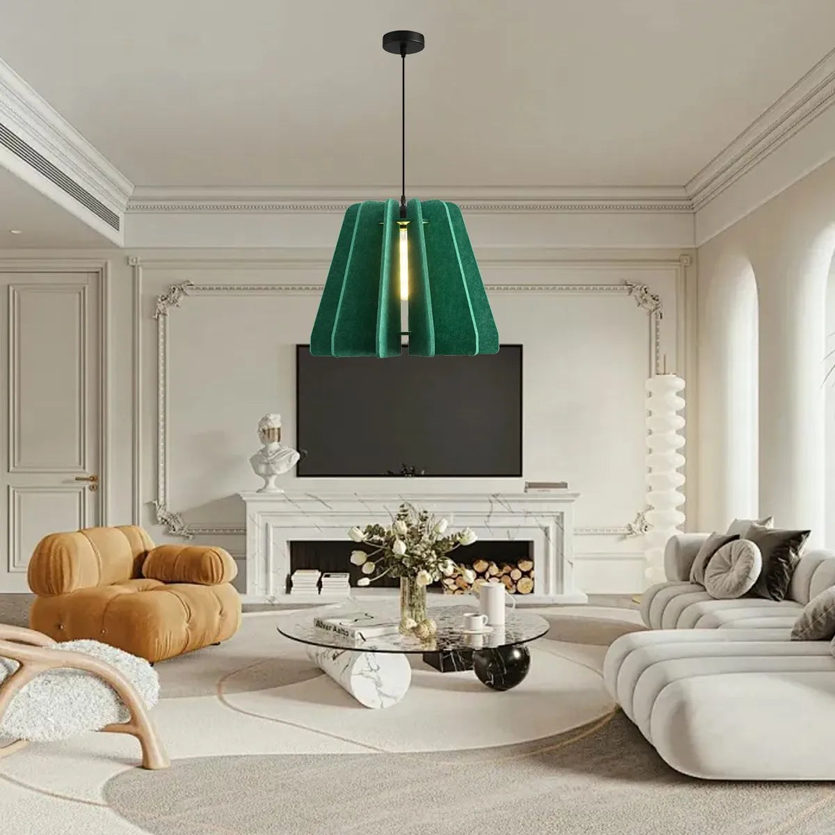 Triangle Piece Acoustic Pendant Light