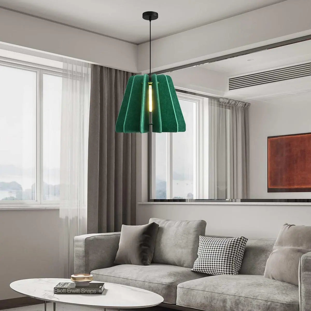 Triangle Piece Acoustic Pendant Light