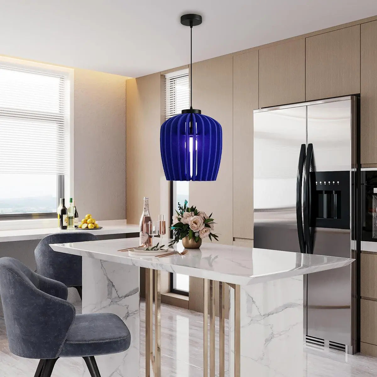 Wine Jar Shape Acoustic Pendant Lighting