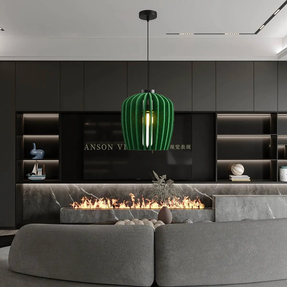 Wine Jar Shape Acoustic Pendant Lighting