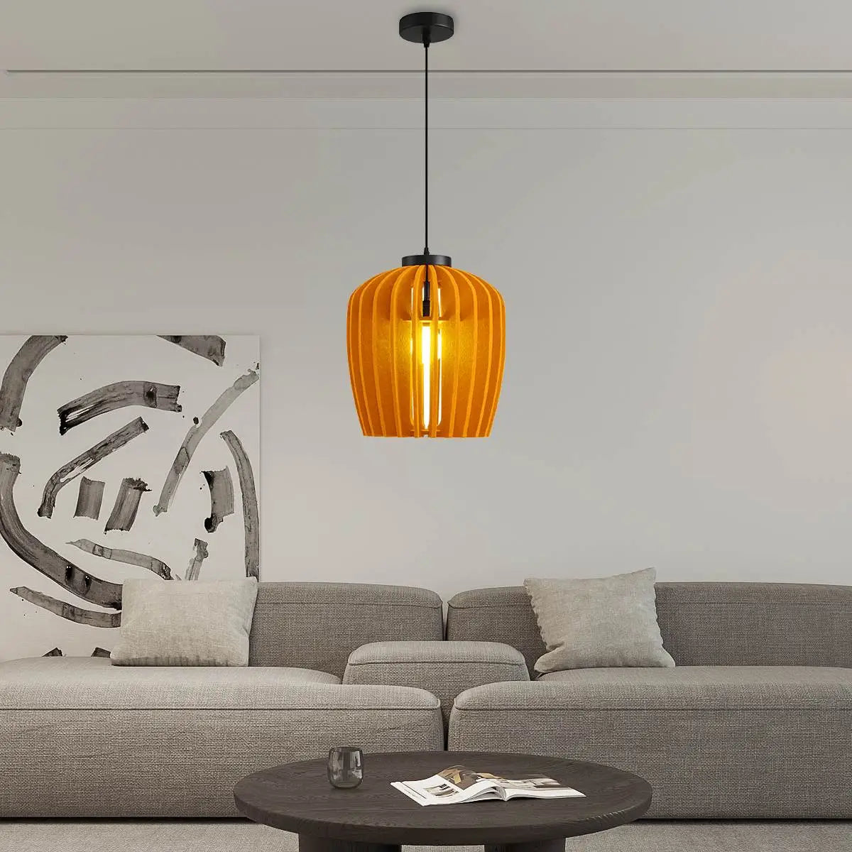 Wine Jar Shape Acoustic Pendant Lighting