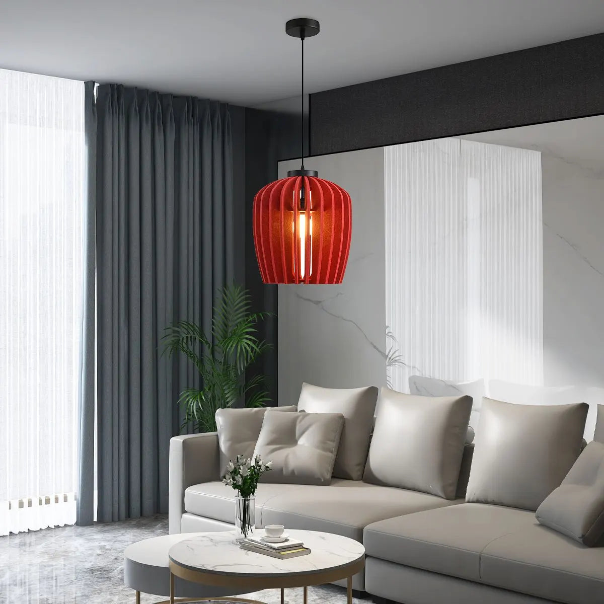 Wine Jar Shape Acoustic Pendant Lighting