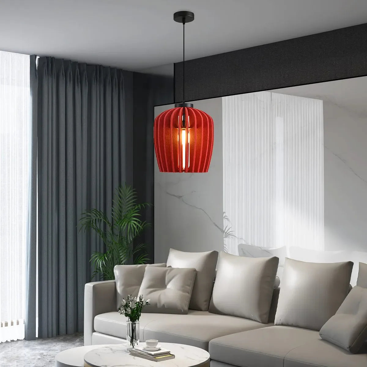 Wine Jar Shape Acoustic Pendant Lighting