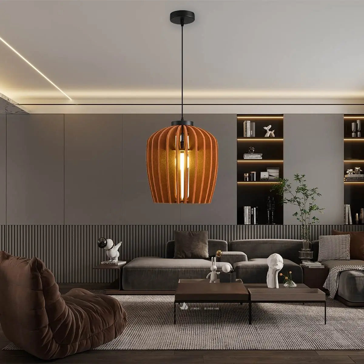 Wine Jar Shape Acoustic Pendant Lighting