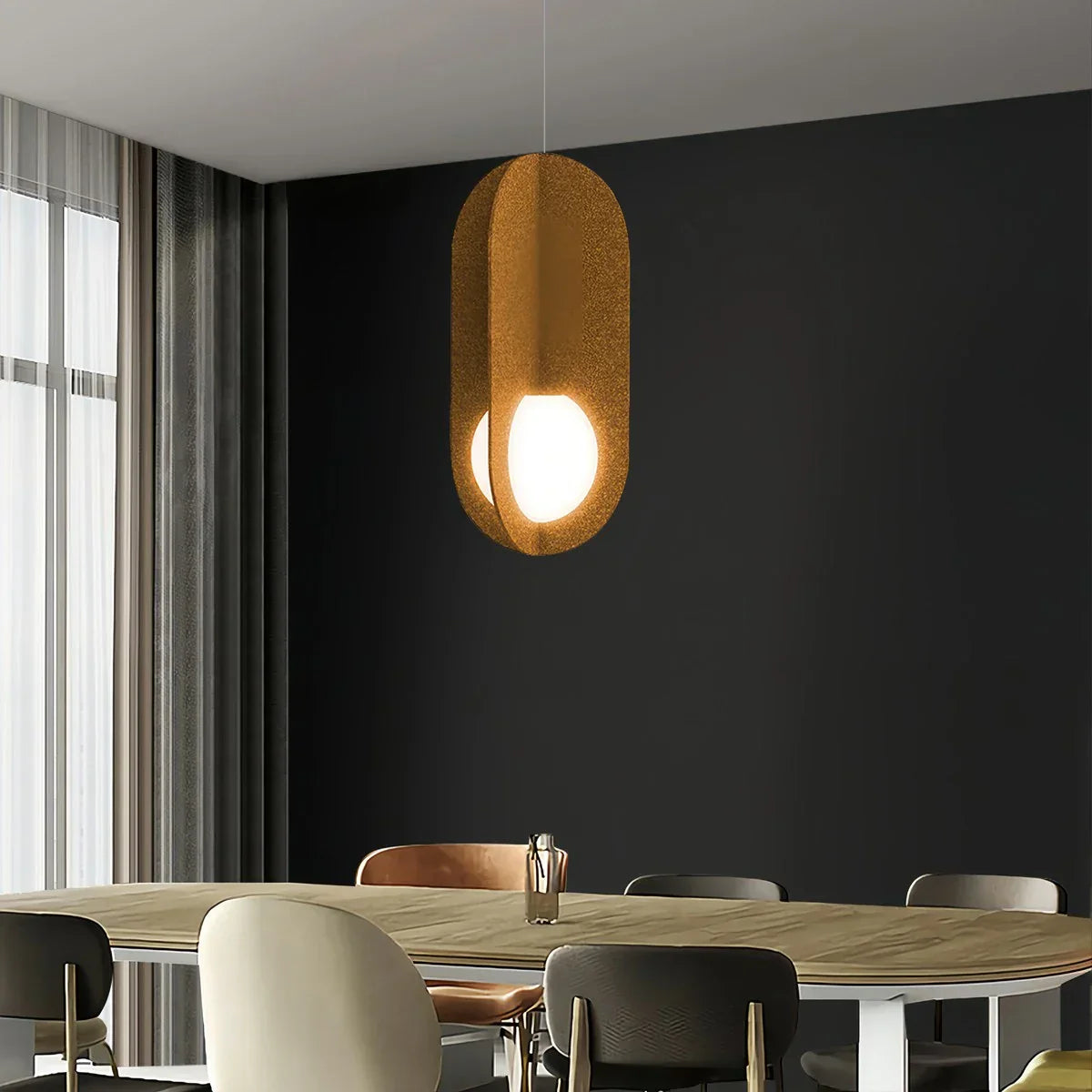 Carambola Acoustic Pendant Light for Dining Area