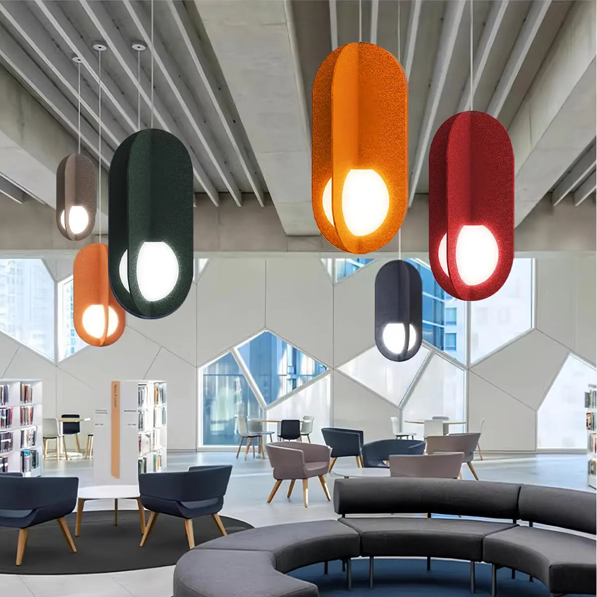 Carambola Acoustic Pendant Light for Dining Area