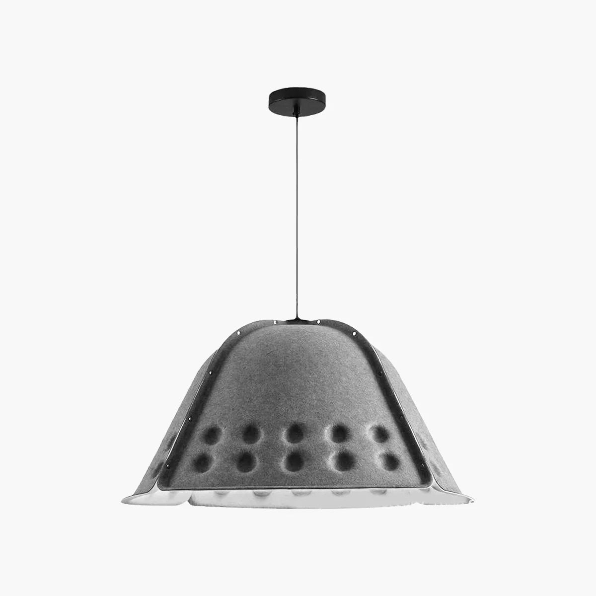 Clock Shaped Hot Pressed Acoustic Pendant Light