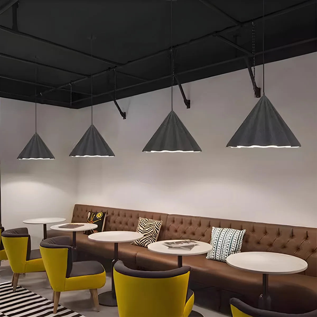 Ice Cream Shaped Felt Pendant Light for Kids Room