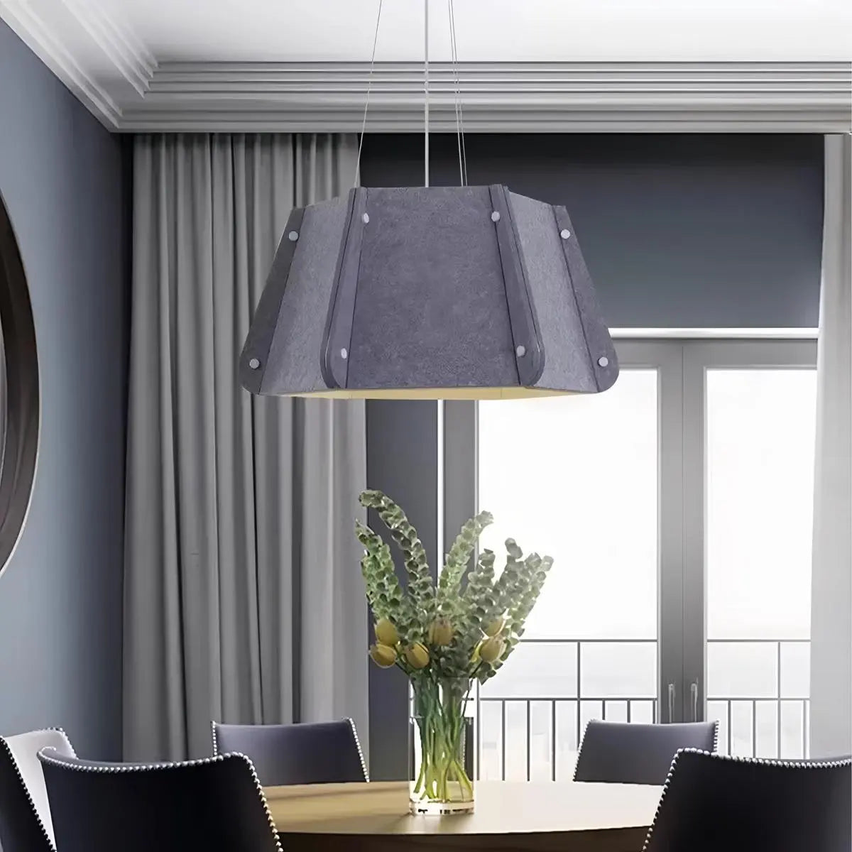 Outward Turning Circular Cone Acoustic Pendant Light
