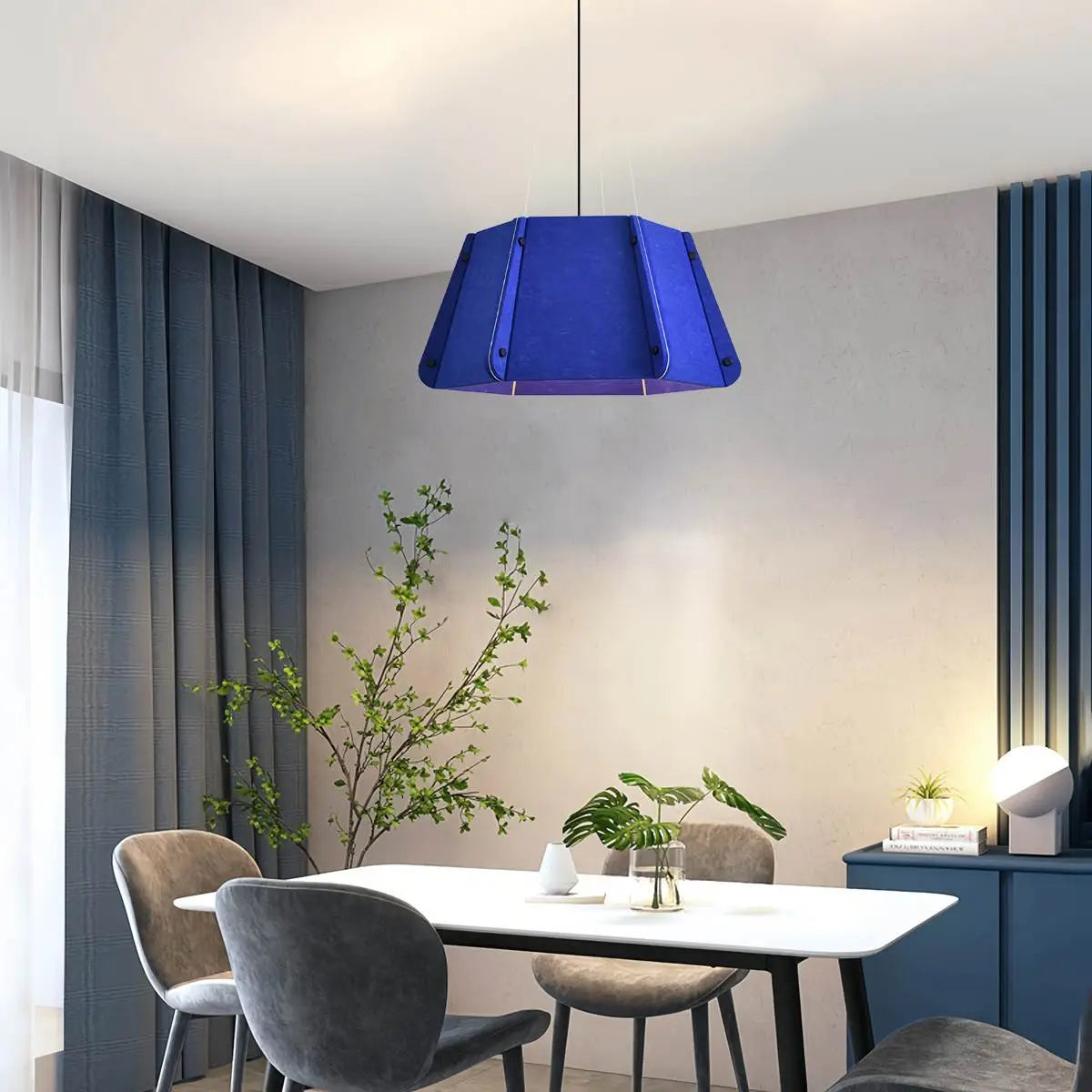 Outward Turning Circular Cone Acoustic Pendant Light