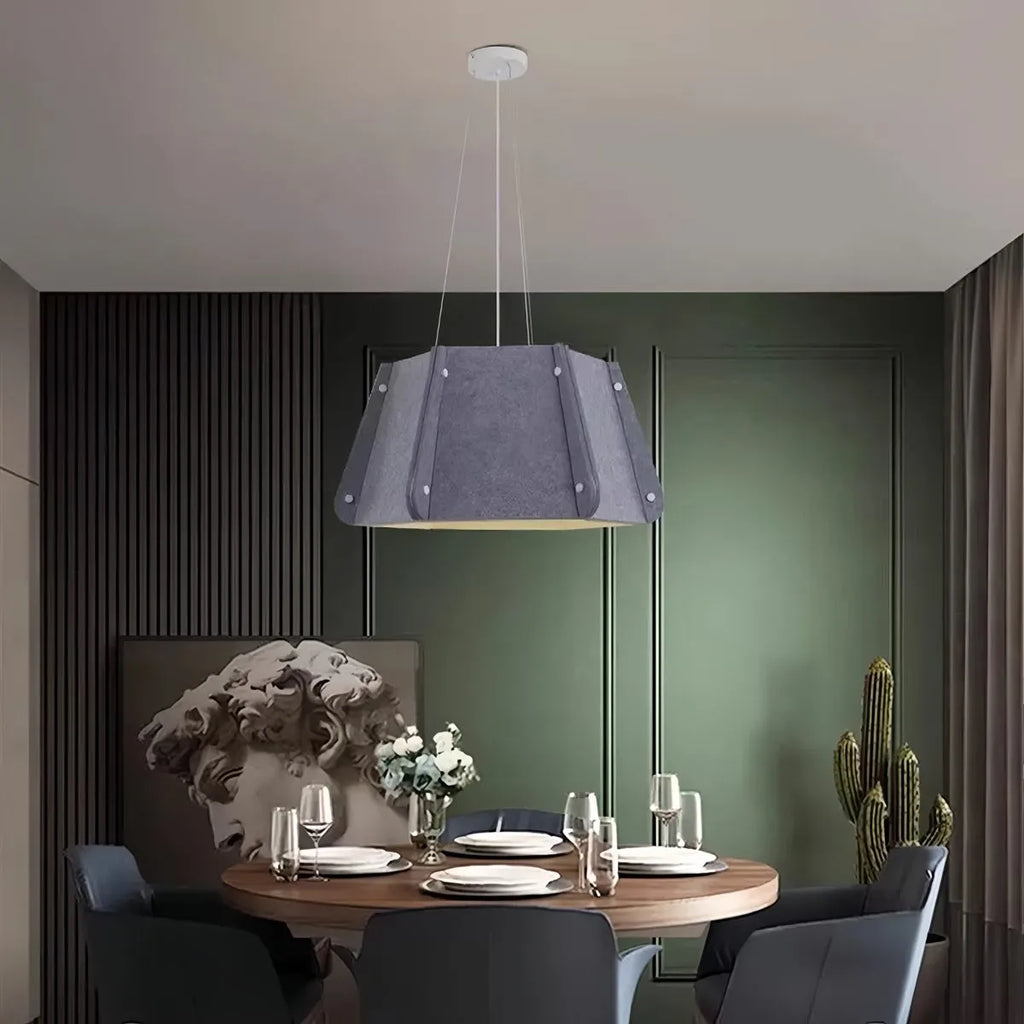Outward Turning Circular Cone Acoustic Pendant Light