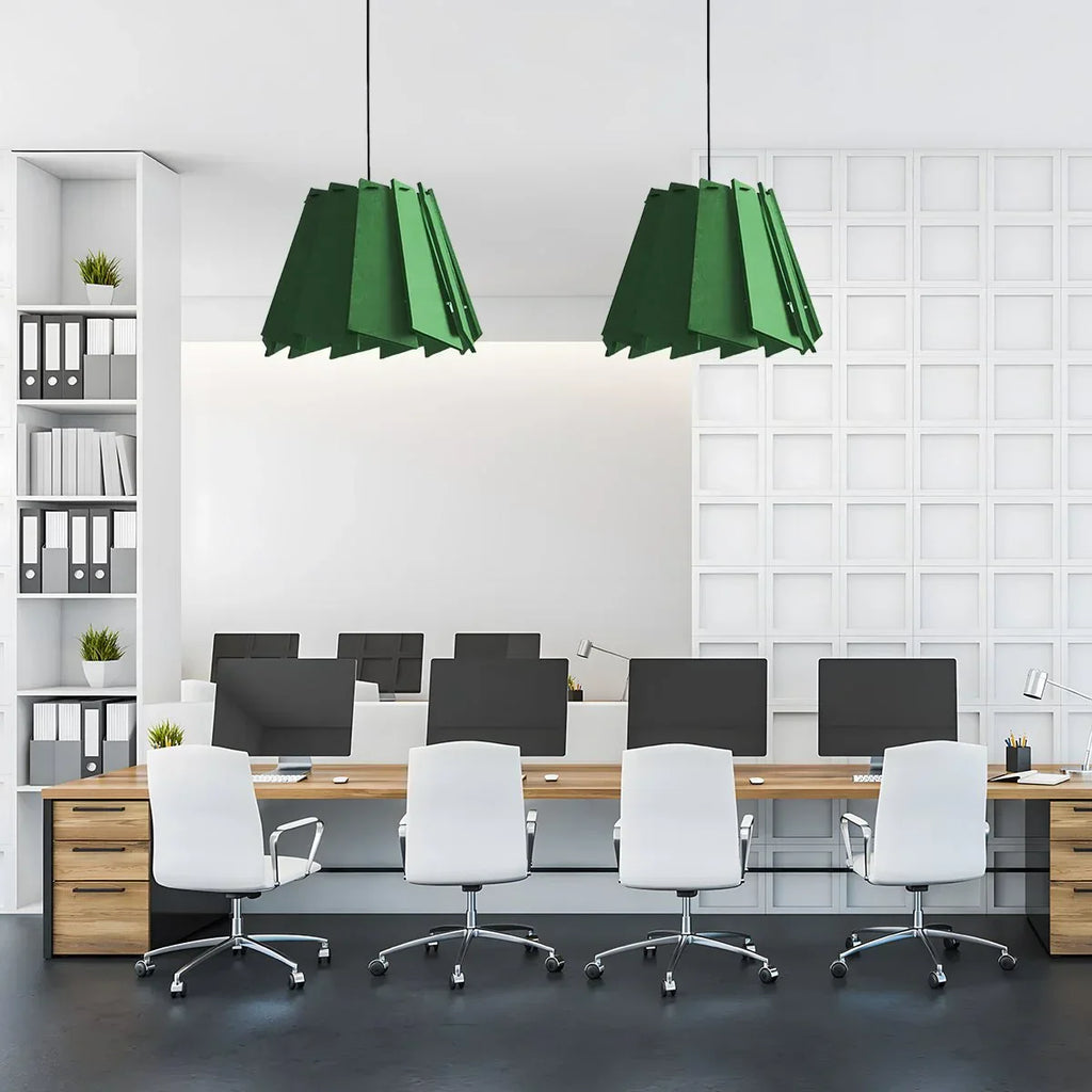 Rotating Leaf Acoustic Pendant Light for Living Room Office