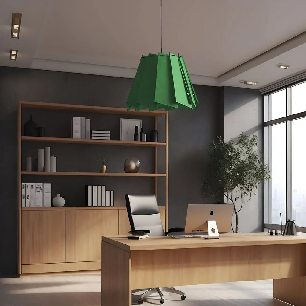 Rotating Leaf Acoustic Pendant Light for Living Room Office