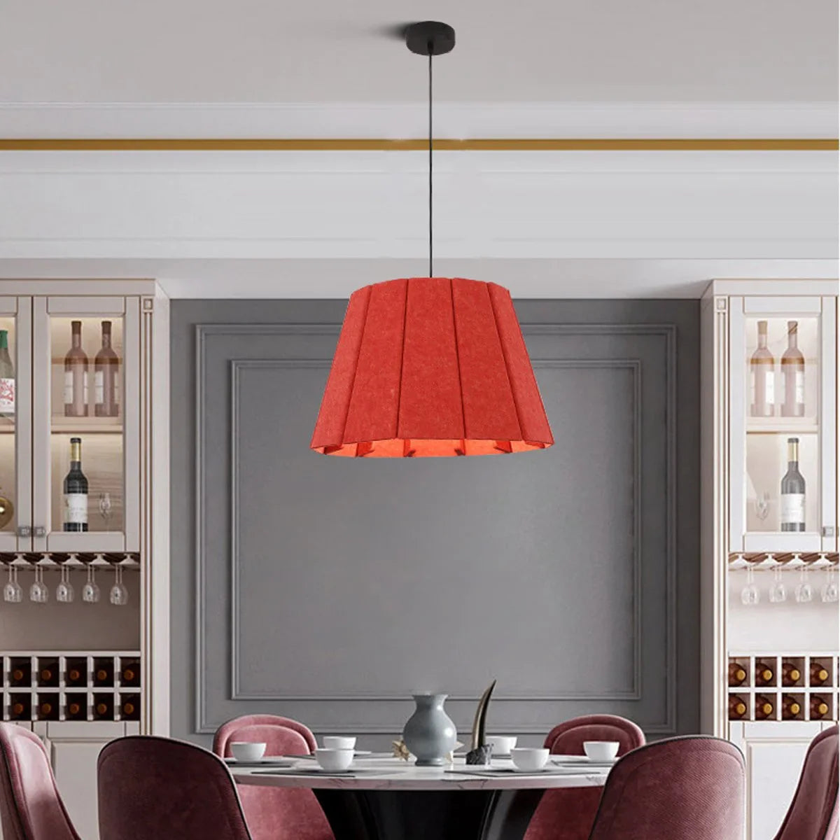 Splicing Board Circular Acoustic Pendant Light