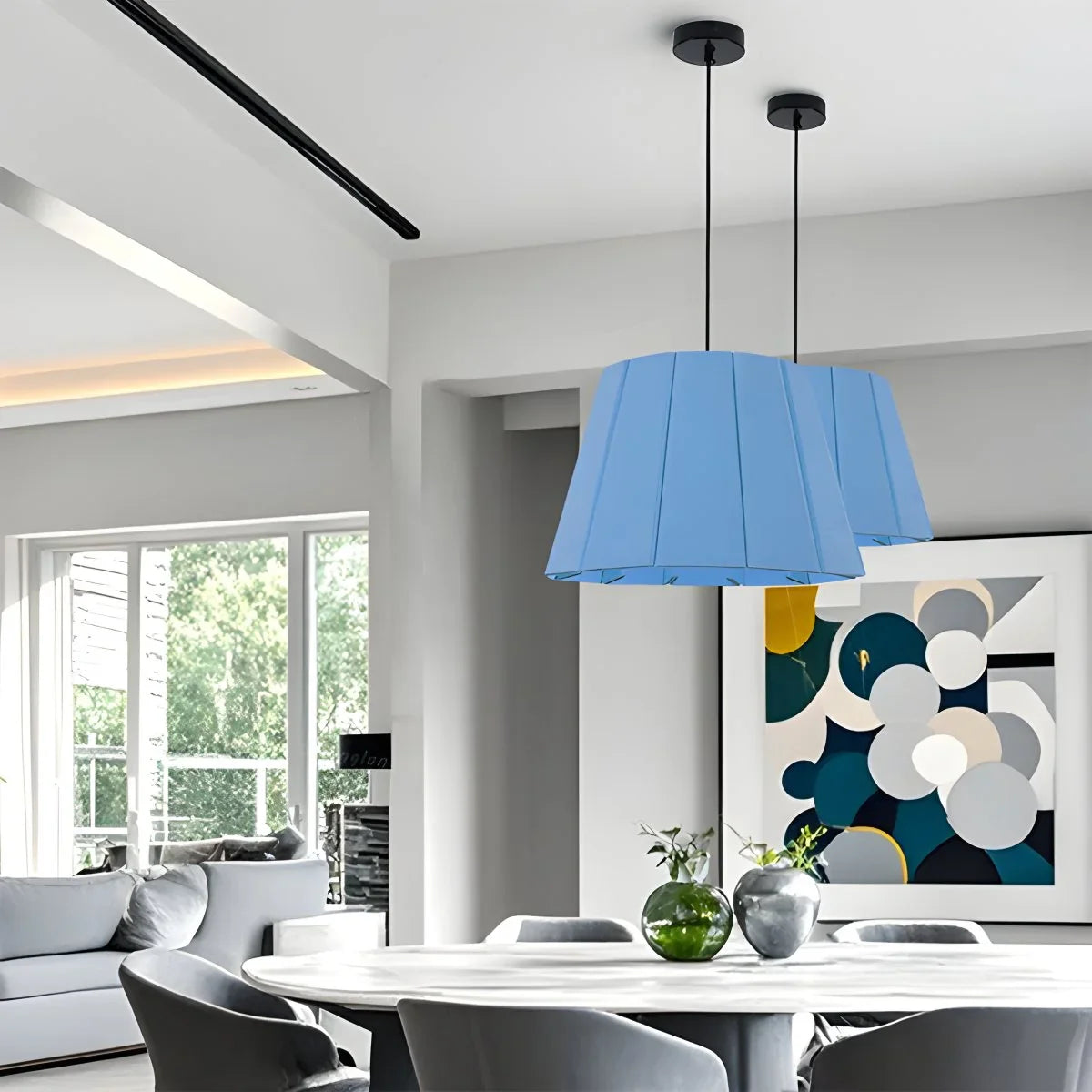 Splicing Board Circular Acoustic Pendant Light