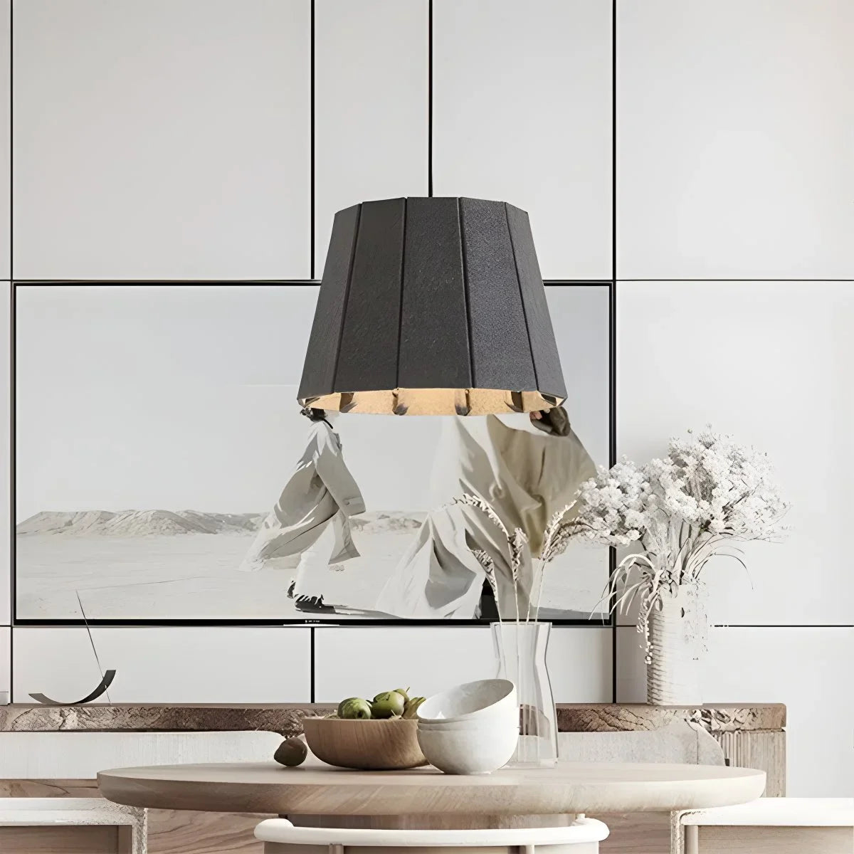 Splicing Board Circular Acoustic Pendant Light