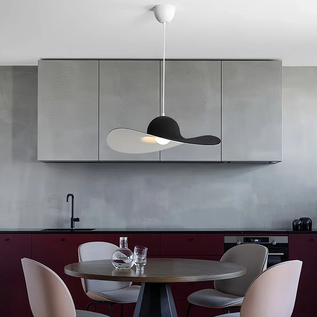 Straw Hat Acoustic Pendant Light for Dining room Living room