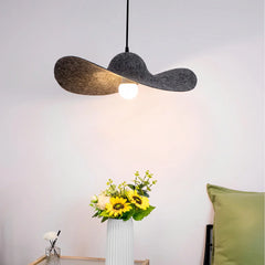 Straw Hat Acoustic Pendant Light for Dining room Living room