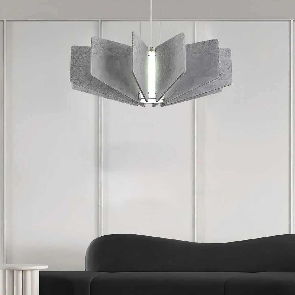 Wing Panel Acoustic Pendant Light for Living Room