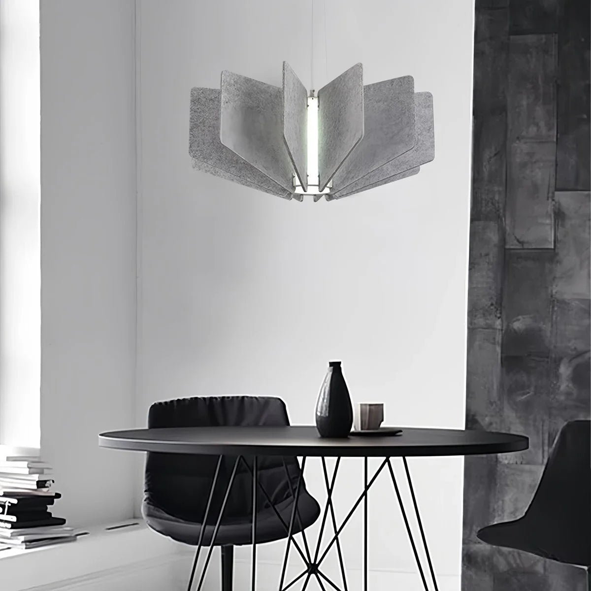 Wing Panel Acoustic Pendant Light for Living Room