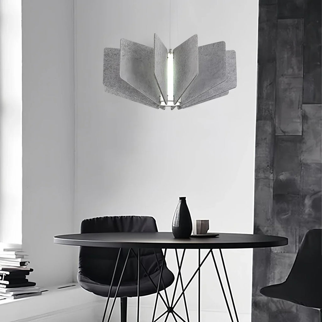 Wing Panel Acoustic Pendant Light for Living Room