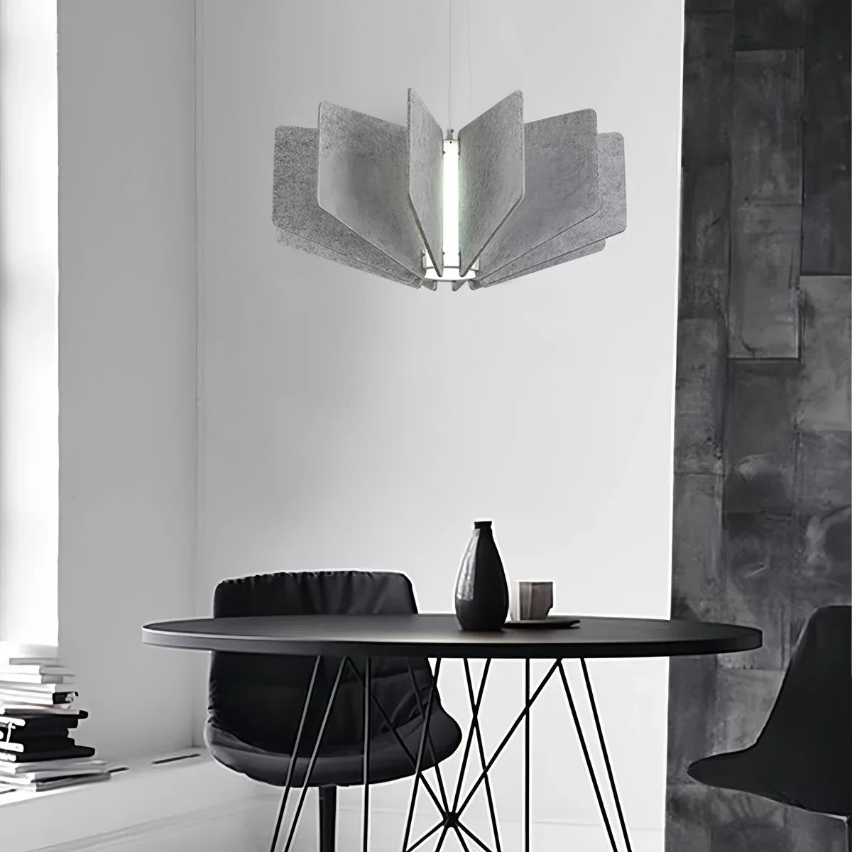 Wing Panel Acoustic Pendant Light for Living Room
