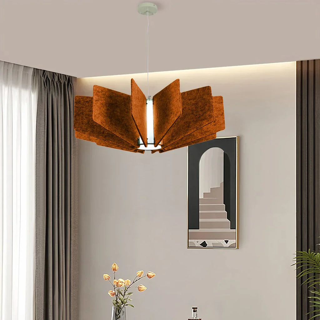 Wing Panel Acoustic Pendant Light for Living Room