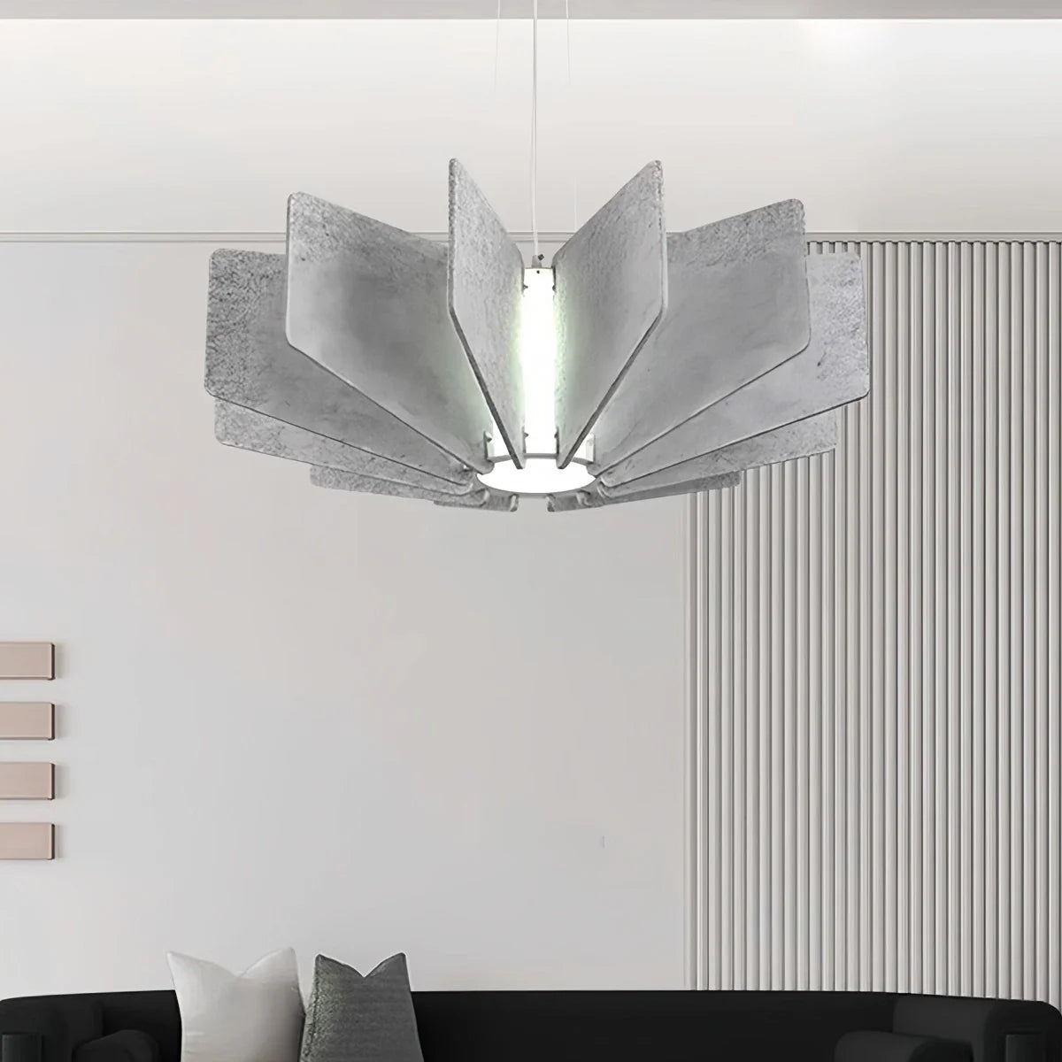 Wing Panel Acoustic Pendant Light for Living Room