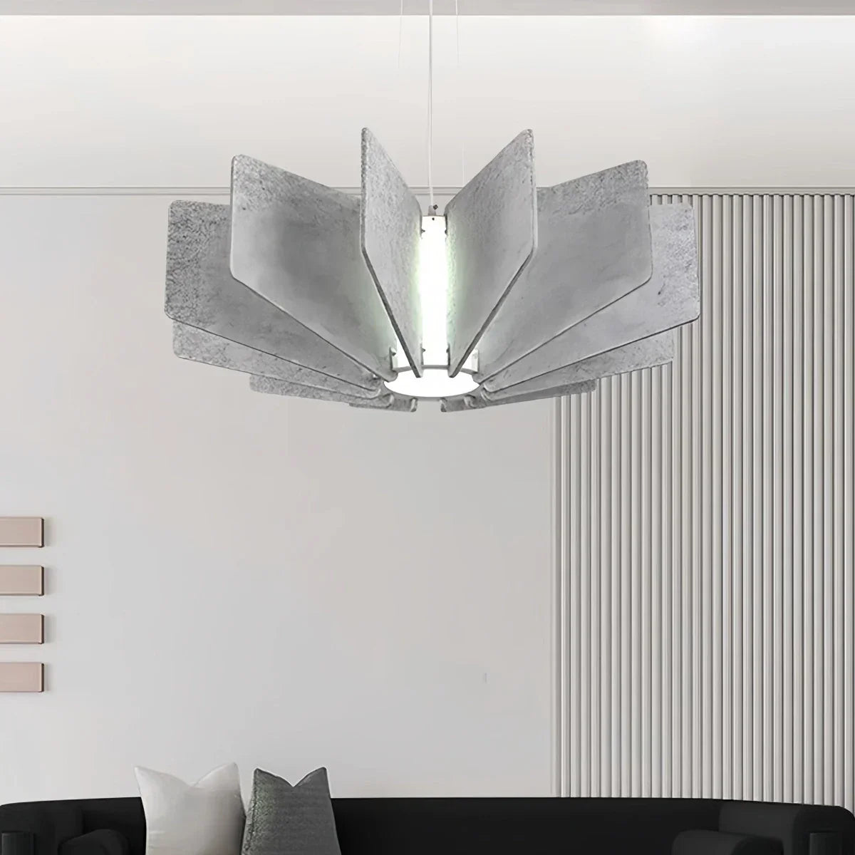 Wing Panel Acoustic Pendant Light for Living Room