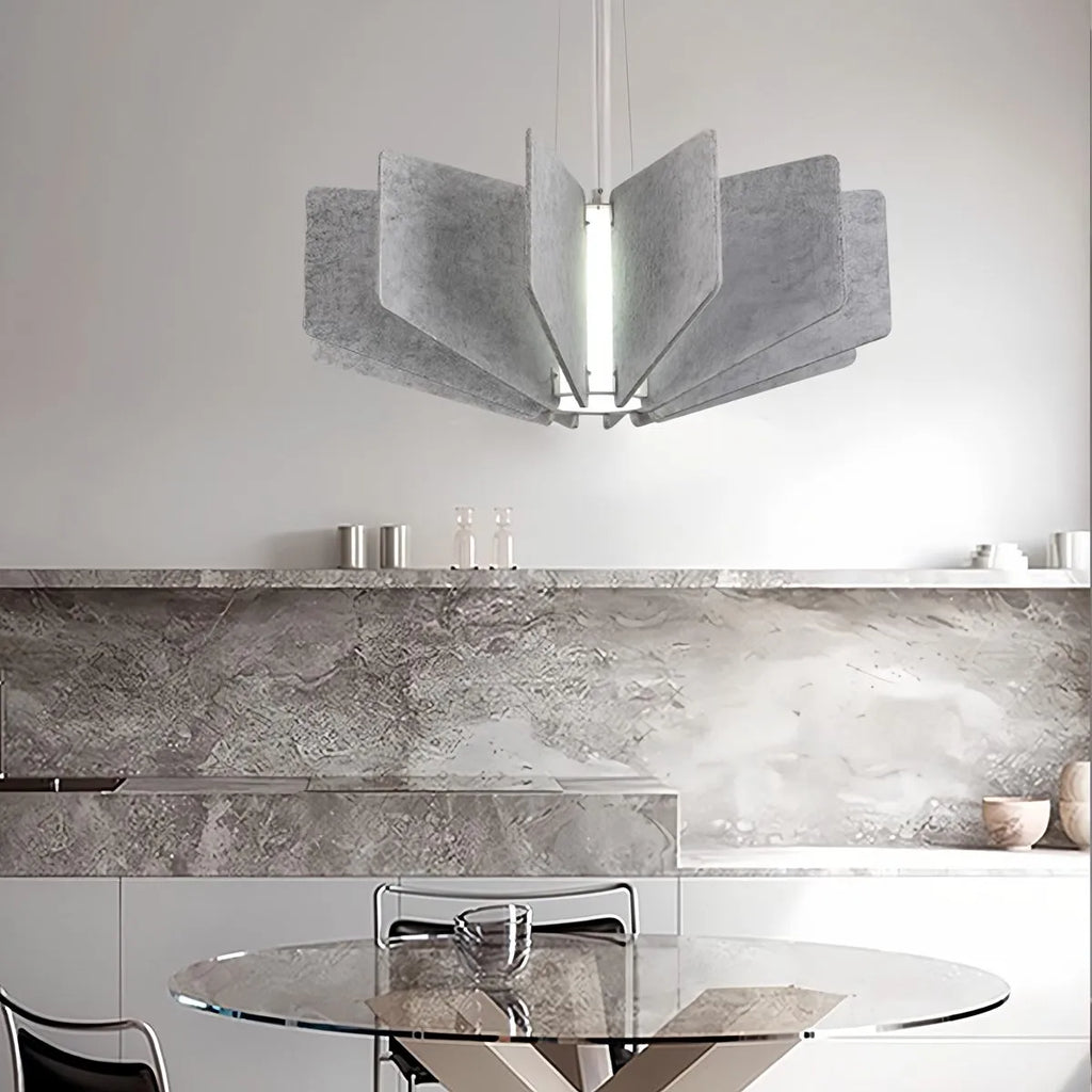 Wing Panel Acoustic Pendant Light for Living Room