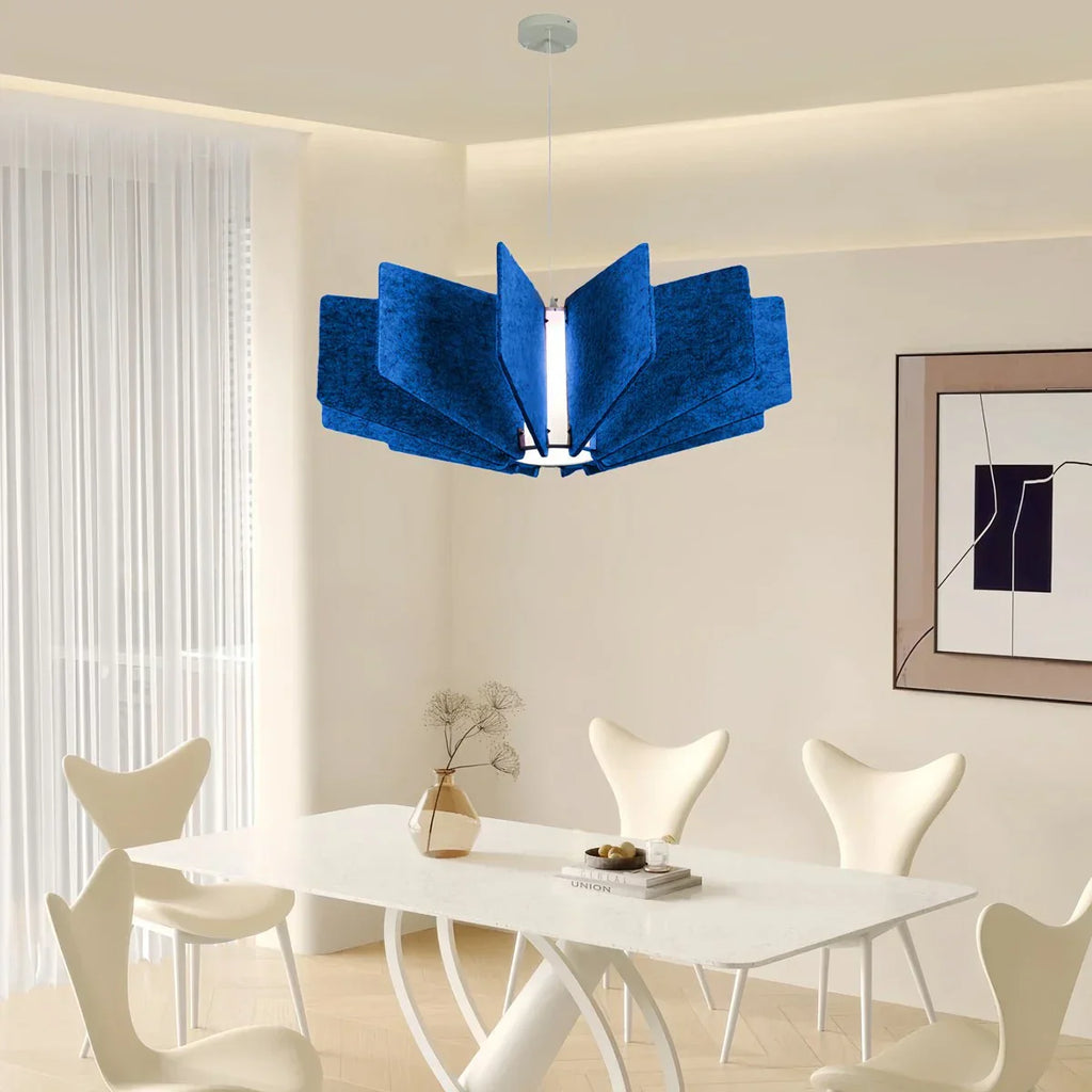 Wing Panel Acoustic Pendant Light for Living Room