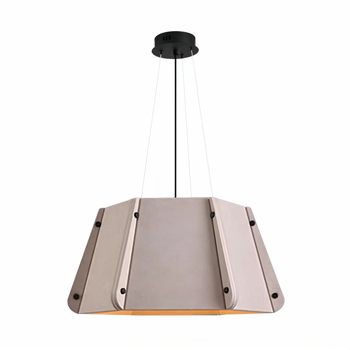 Outward Turning Circular Cone Acoustic Pendant Light