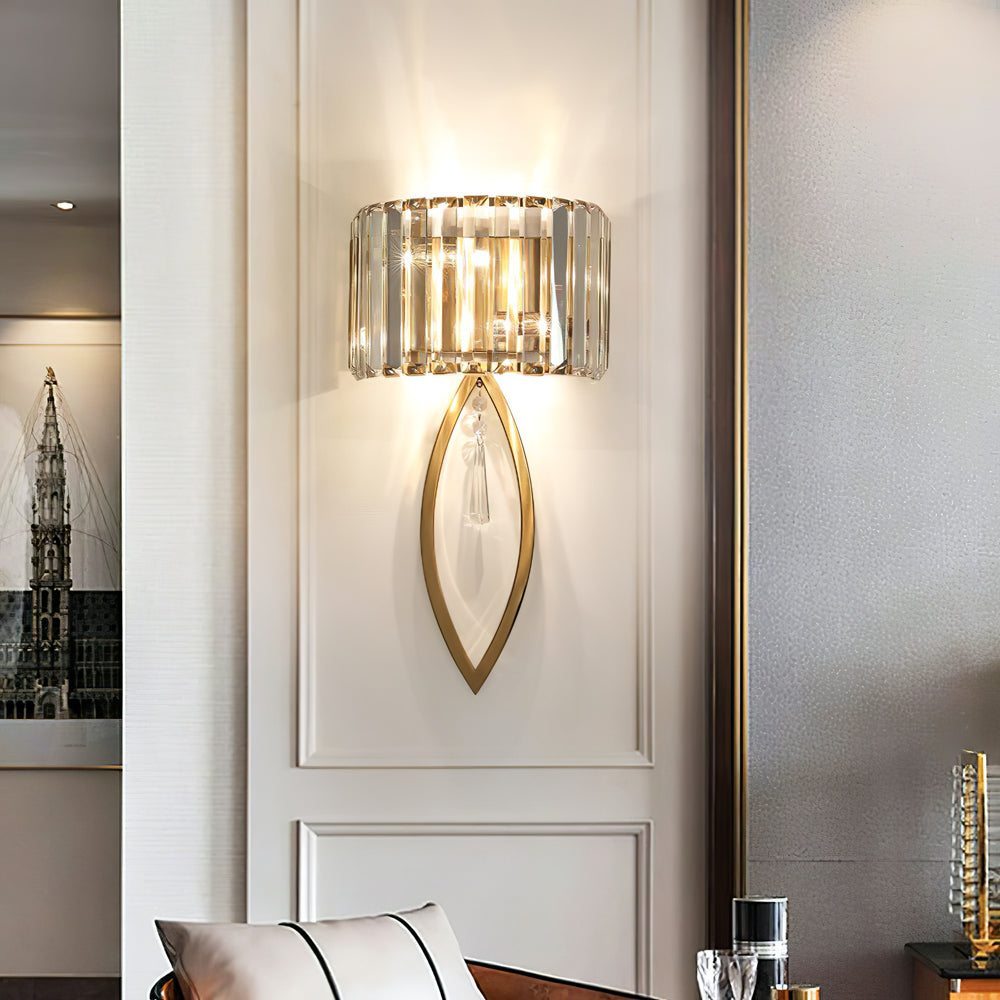 Arc Prismatic Crystal Wall Light