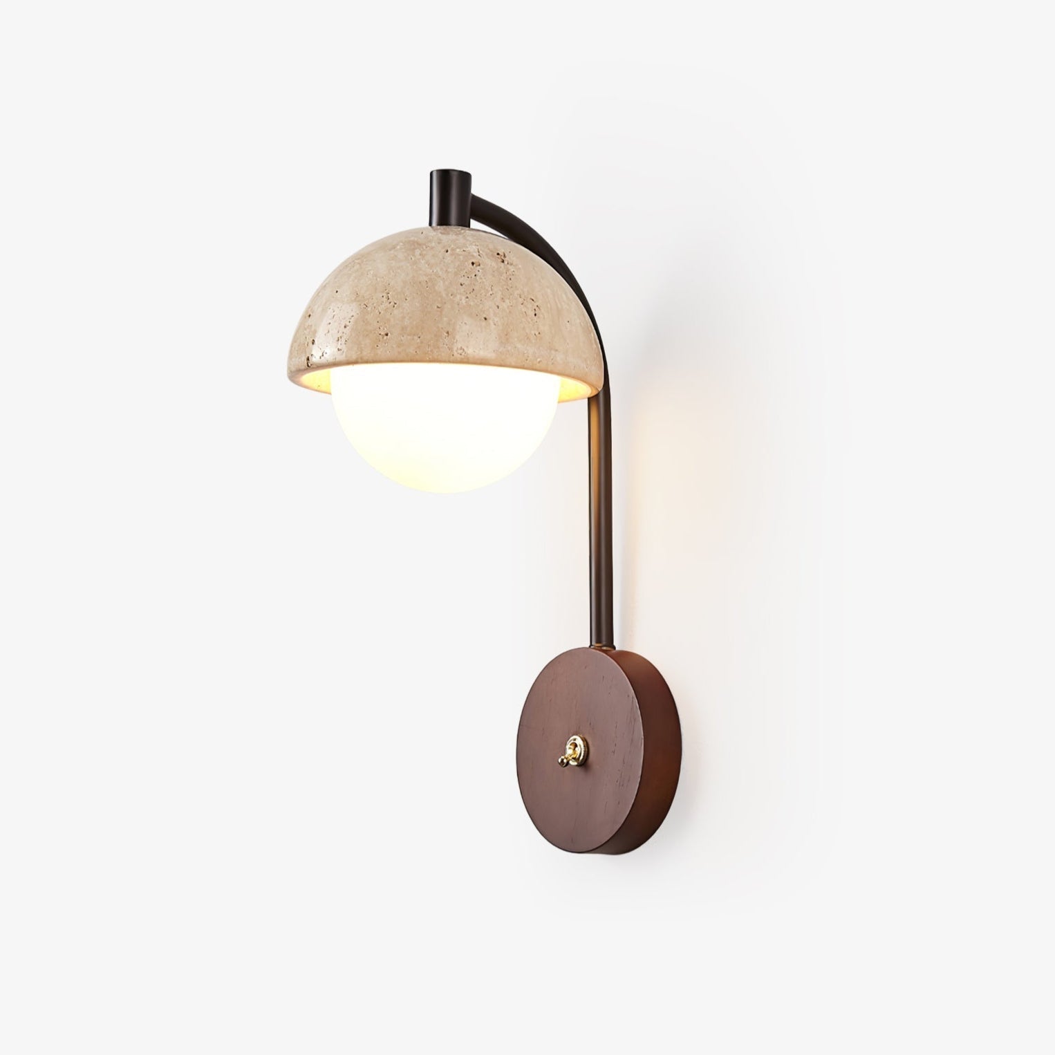 Arco Travertine Wall Lamp