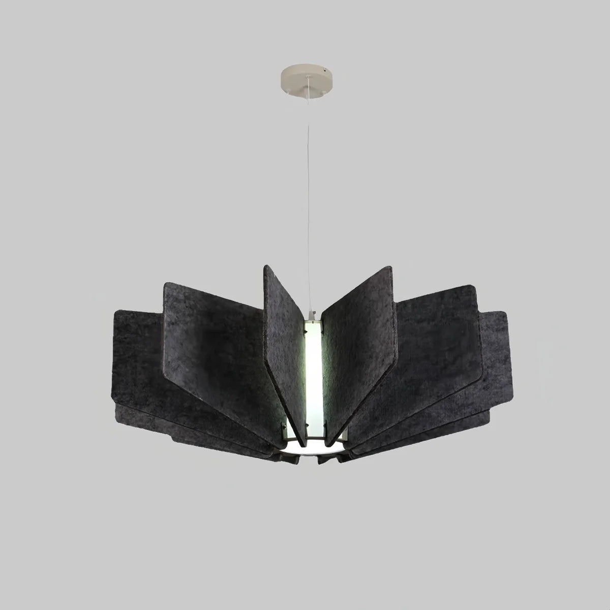 Wing Panel Acoustic Pendant Light for Living Room