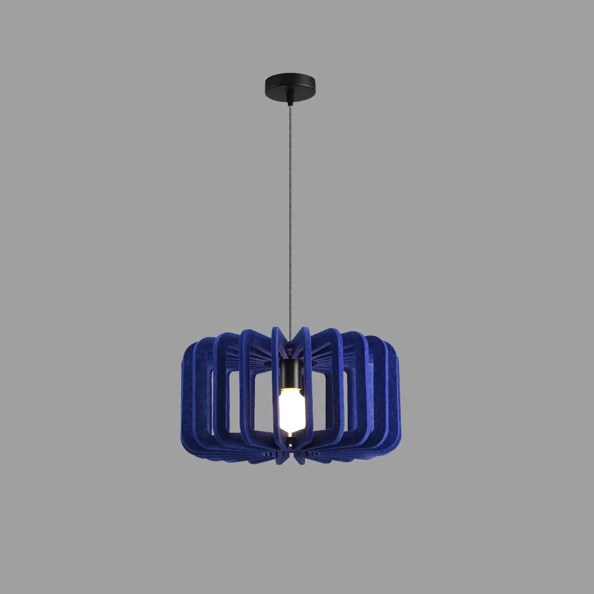 Column Shaped Birdcage Acoustic Pendant Light