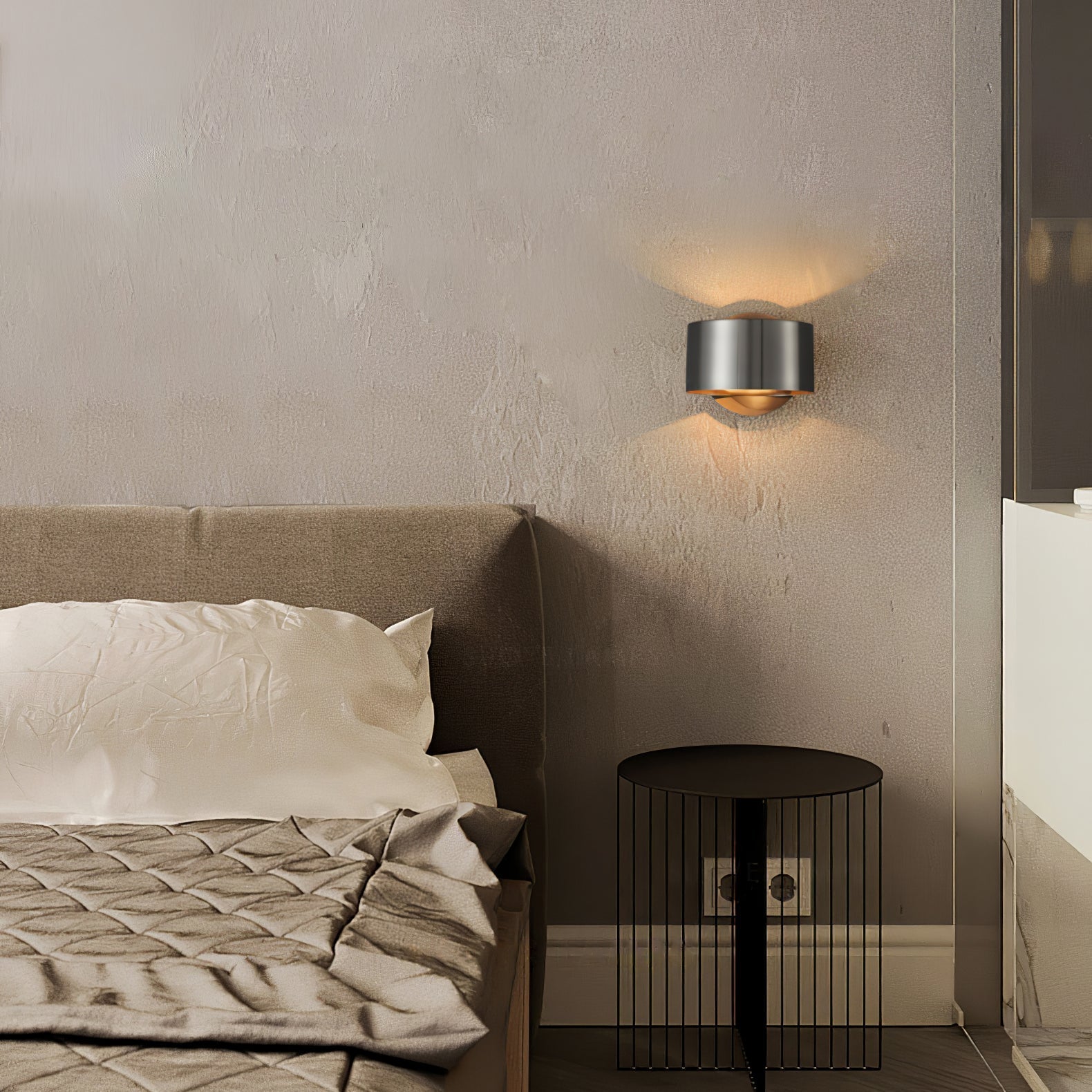 Brass Drum Wall Light