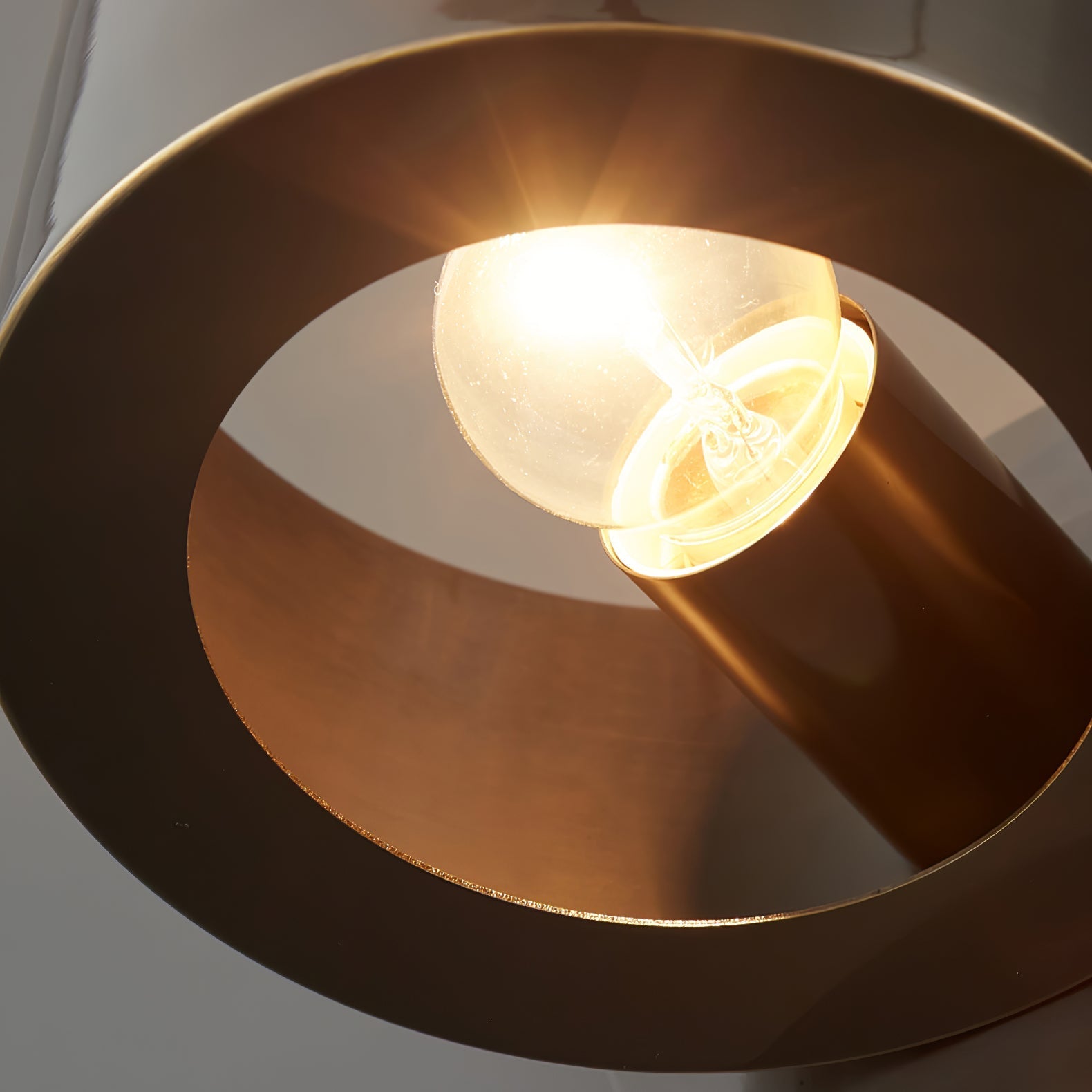 Brass Drum Wall Light
