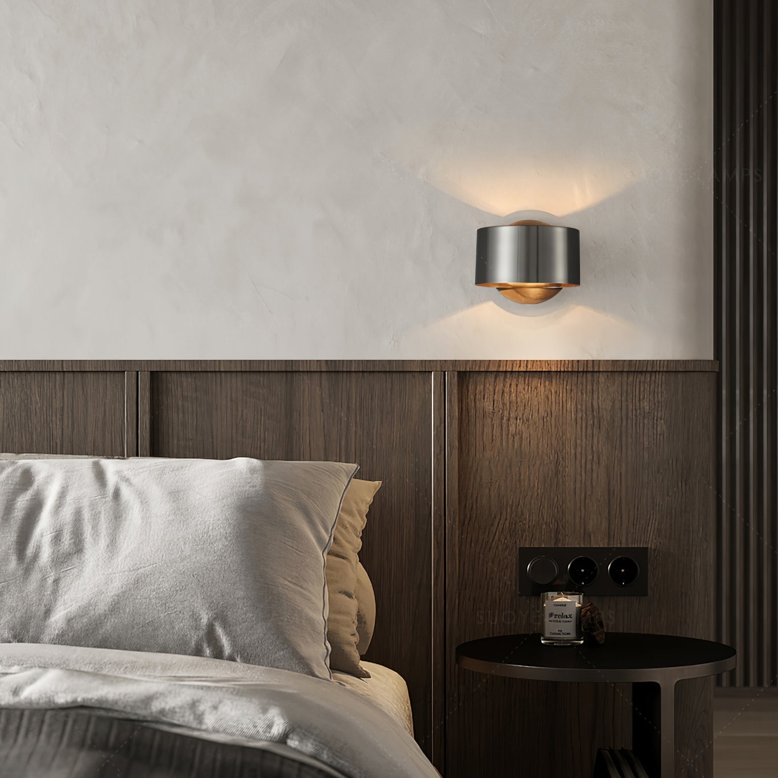 Brass Drum Wall Light