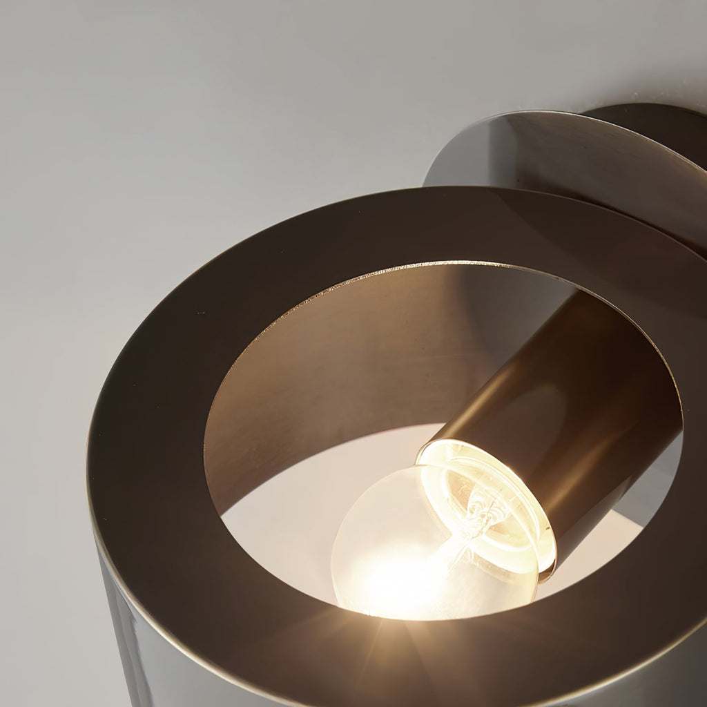 Brass Drum Wall Light